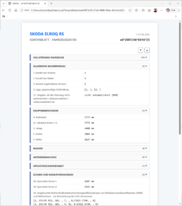 e-Datenblatt Skoda Elroq